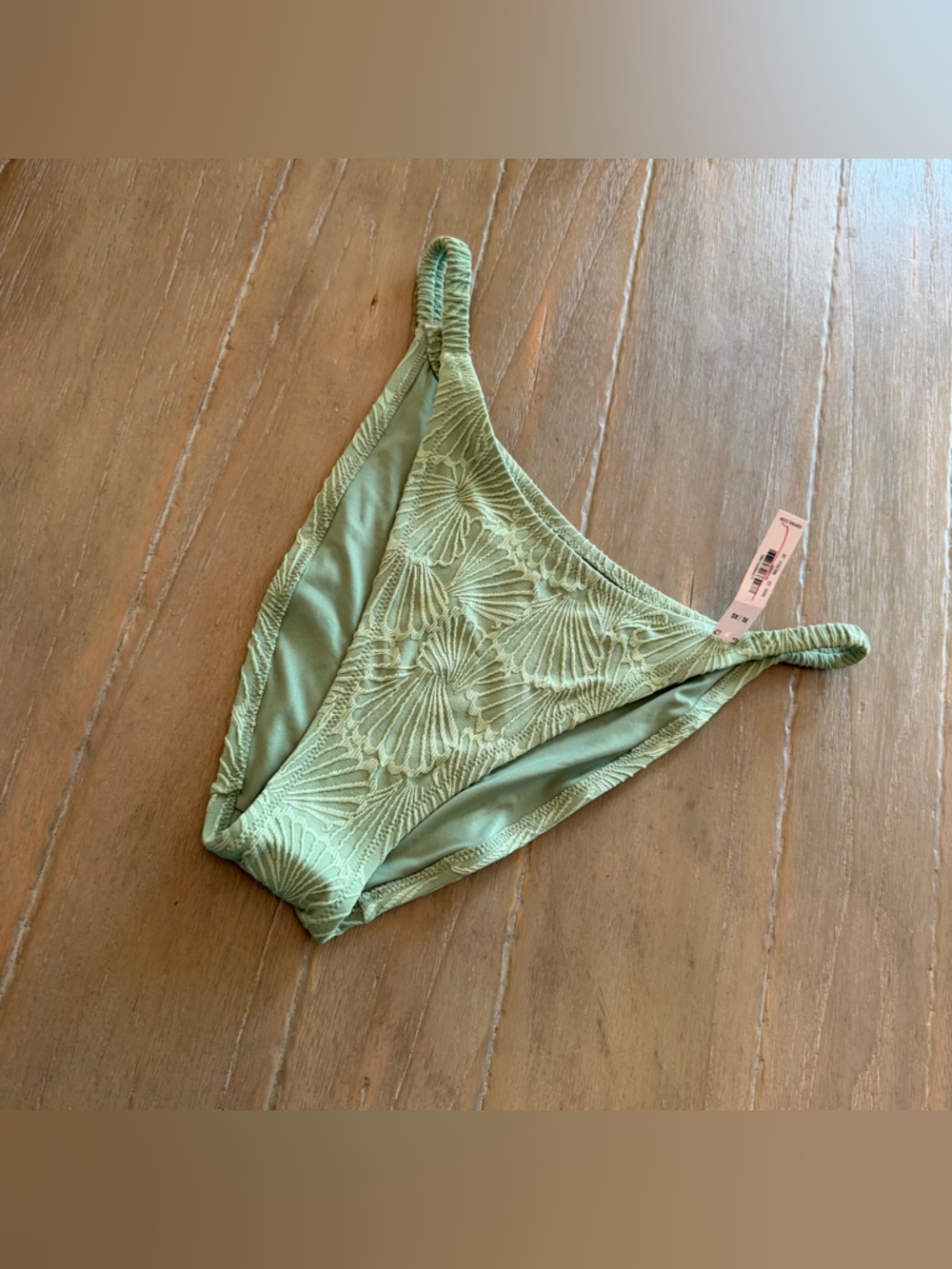 PINK Victoria's Secret Mint Green Textured Bikini Bottom
